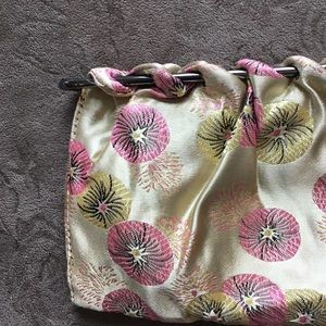 Vintage Simon Black Clutch Gold w/ Metal Hardware